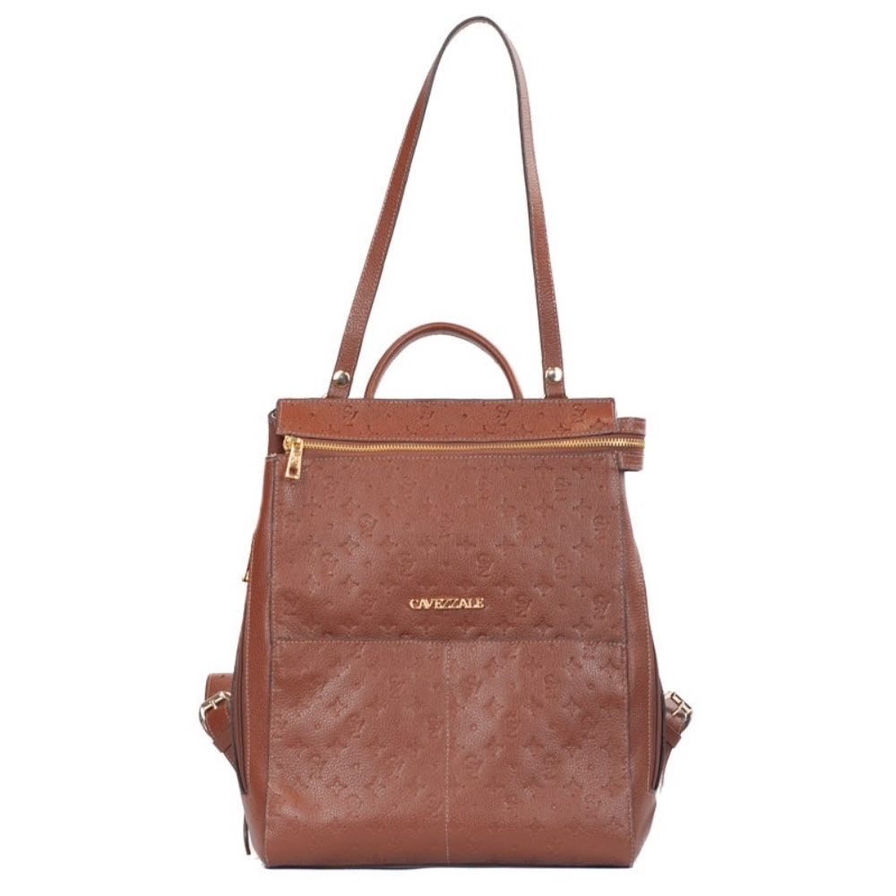 Mochila de Couro Floter Monograma Cavezzale Whisky 105789
