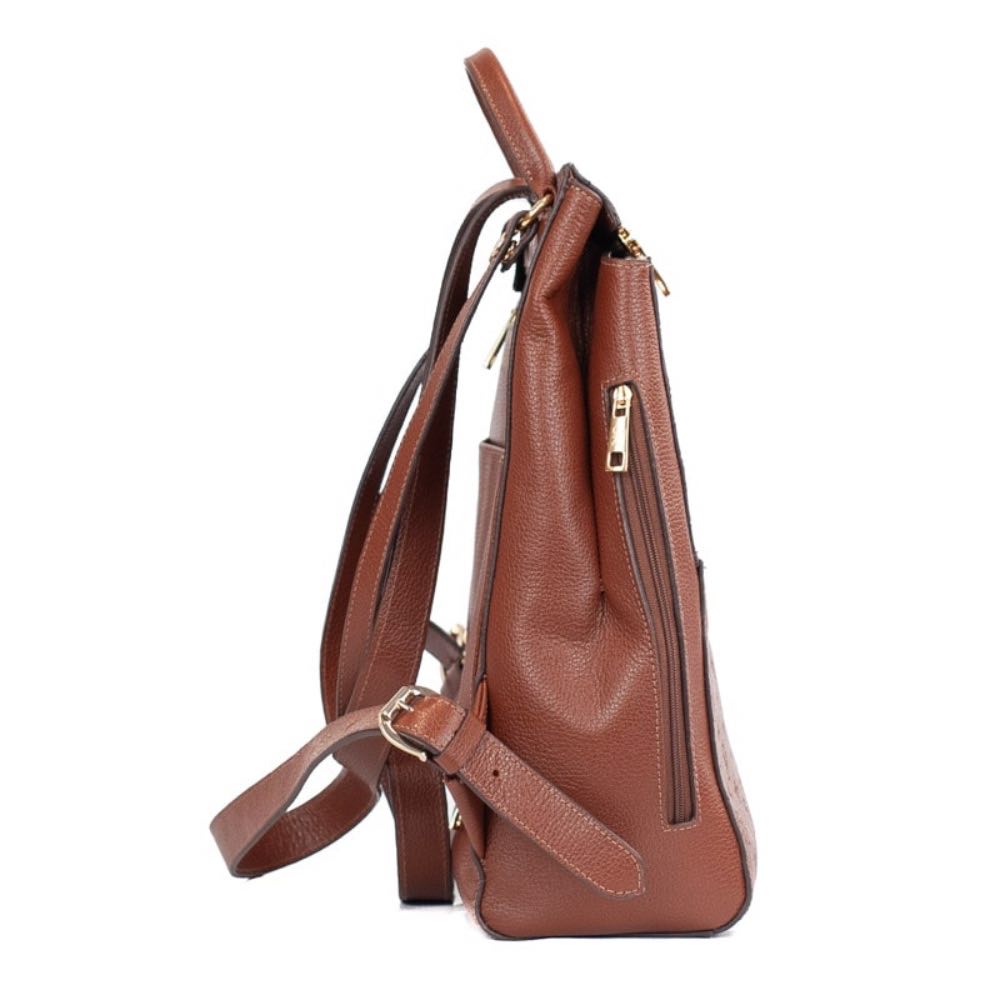 Mochila de Couro Floter Monograma Cavezzale Whisky 105789