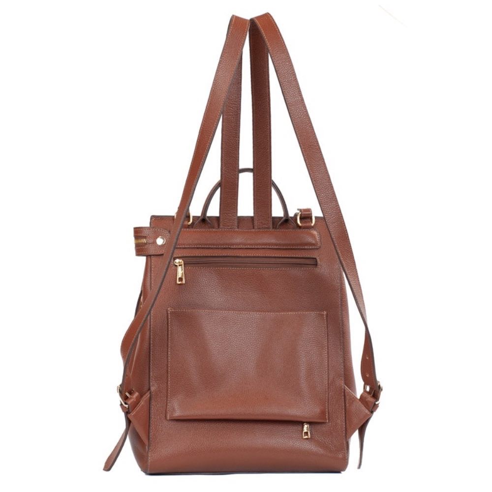 Mochila de Couro Floter Monograma Cavezzale Whisky 105789