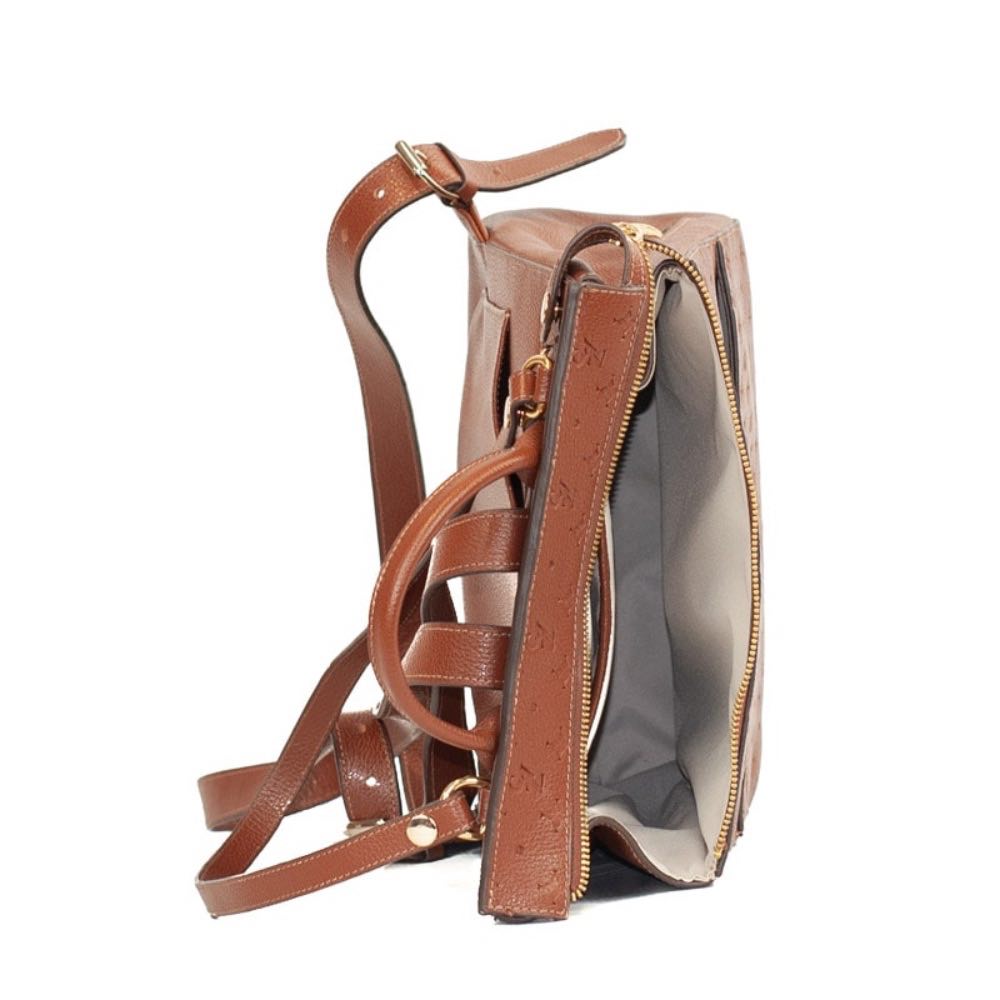 Mochila de Couro Floter Monograma Cavezzale Whisky 105789