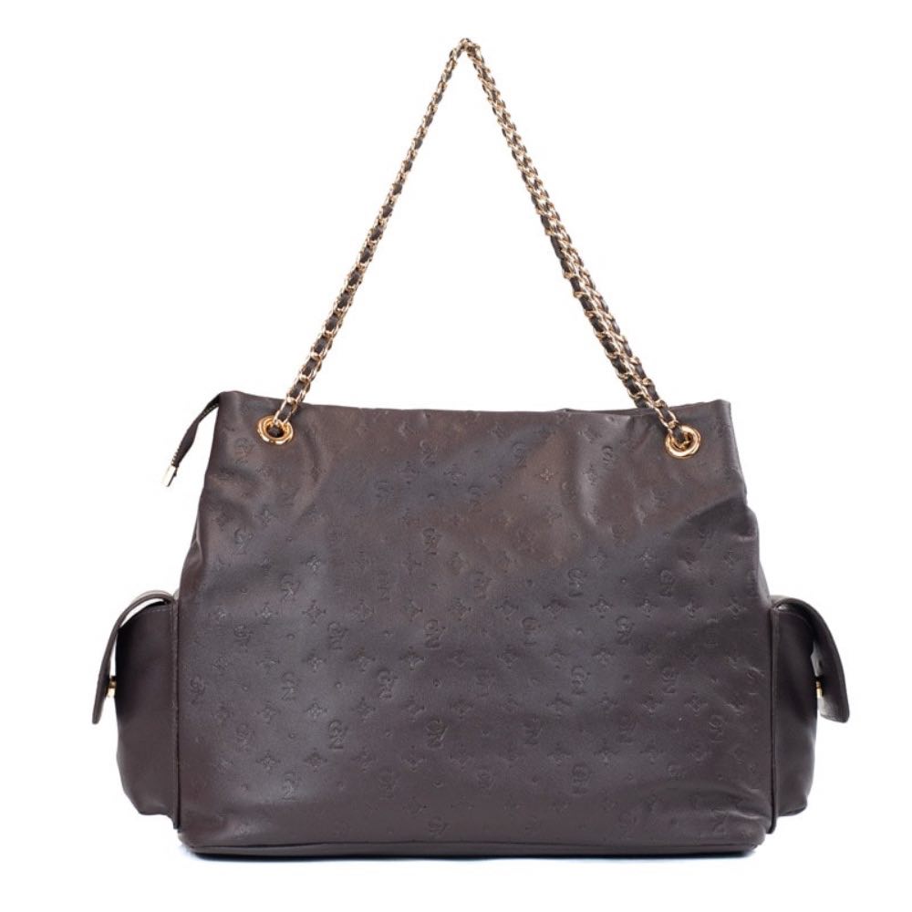 Bolsa Hobo Grande Couro Soft Monograma Cavezzale Cacau 105790
