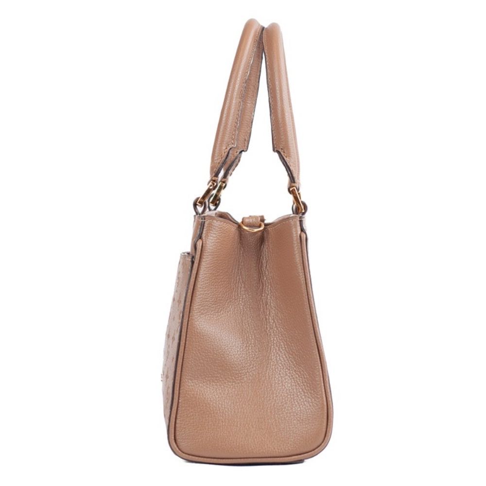 Tote Bag Média Couro Floter Monograma Cavezzale Taupe 105797