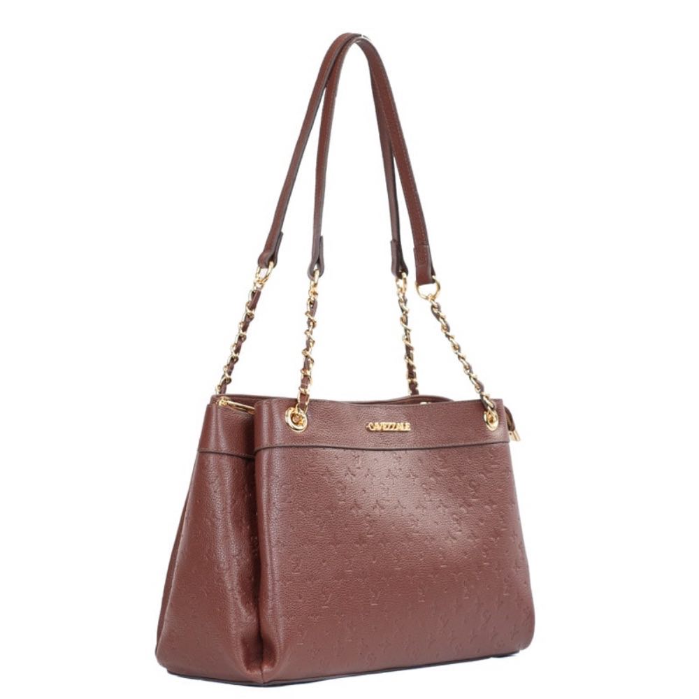 Tote Bag Grande Couro Floter Monograma Cavezzale Pinhão 105796