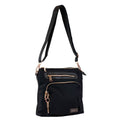 Bolsa Tiracolo Média de Nylon Cavezzale Preto 105688