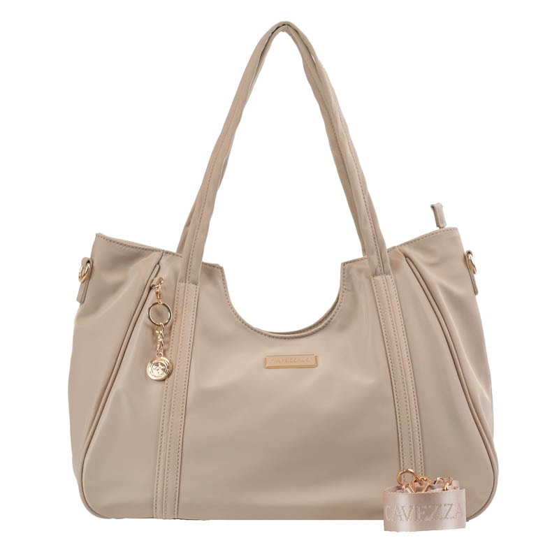 Shopping Bag Grande de Nylon Cavezzale Bege 105689