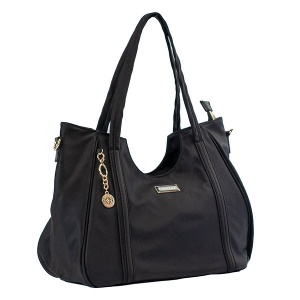 Shopping Bag Grande de Nylon Cavezzale Preto 105689