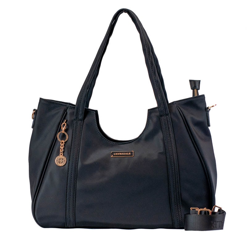 Shopping Bag Grande de Nylon Cavezzale Preto 105689