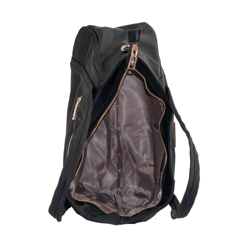 Shopping Bag Grande de Nylon Cavezzale Preto 105689