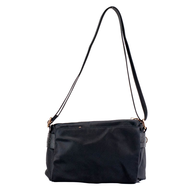 Bolsa Tiracolo Média de Nylon Cavezzale Preto 105690