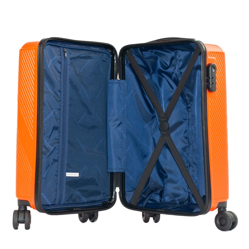 Mala de Bordo 10 Kg ABS 4 Rodas Antifurto Cavezzale Bari Laranja 105716