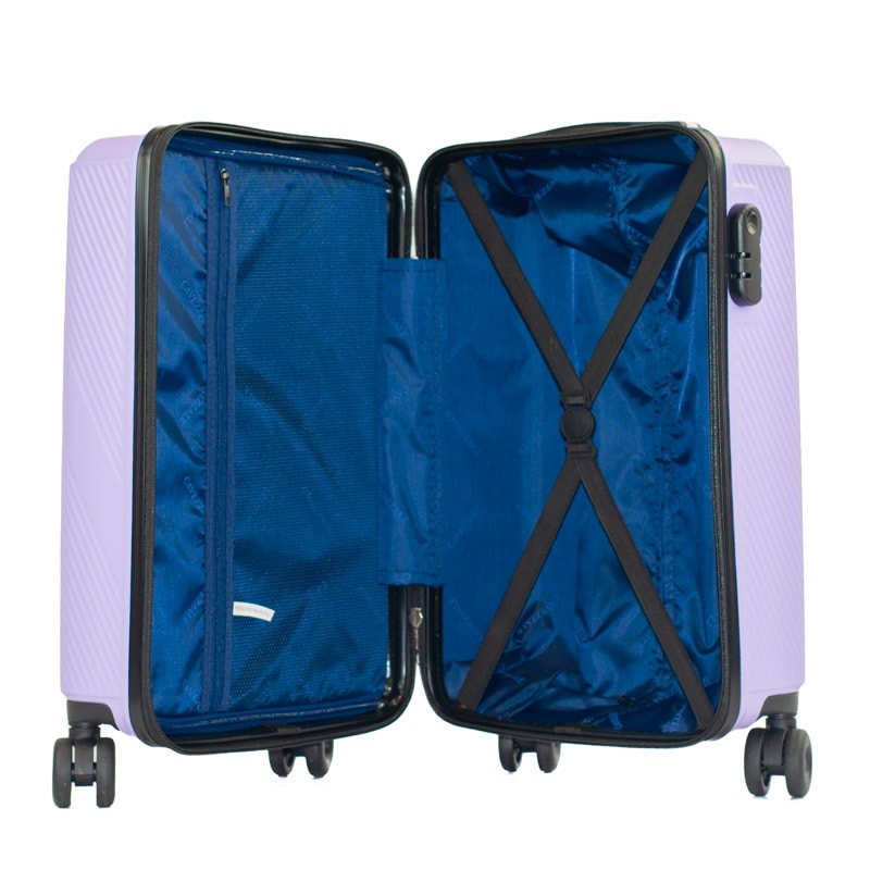 Mala de Bordo 10 Kg ABS 4 Rodas Antifurto Cavezzale Bari Lilás 105716