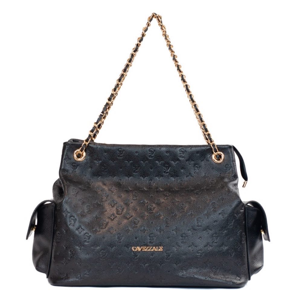 Bolsa Hobo Grande Couro Floter Monograma Cavezzale Preto 105841