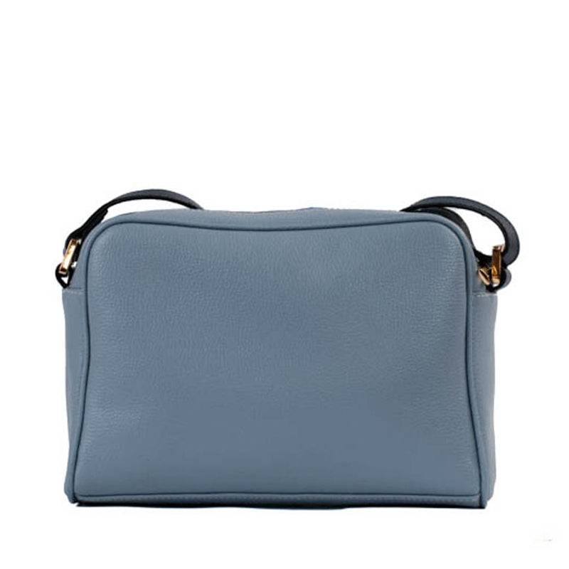 Bolsa Tiracolo Média Couro Monograma Cavezzale Sky/Marinho 105044