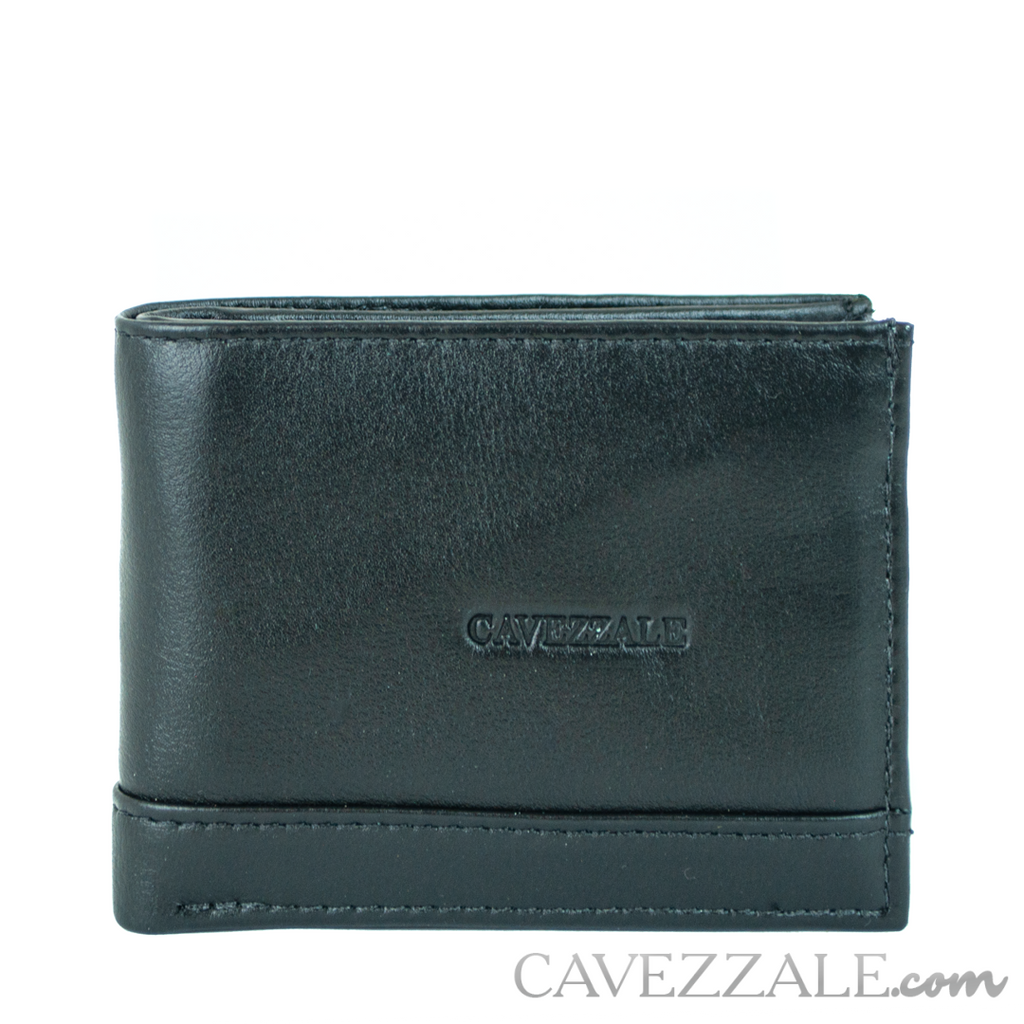Carteira Couro Masculina Grande Cavezzale Preto 050042