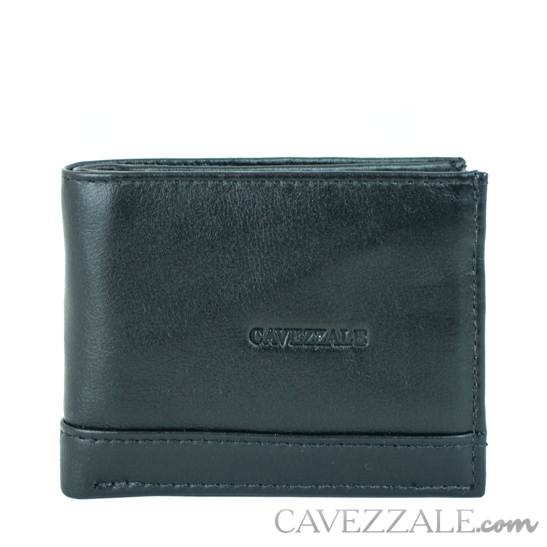 Carteira Couro Masculina Grande Cavezzale Preto 050042