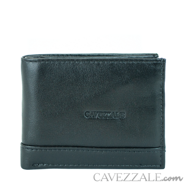Carteira Couro Masculina Grande Cavezzale Preto 050042