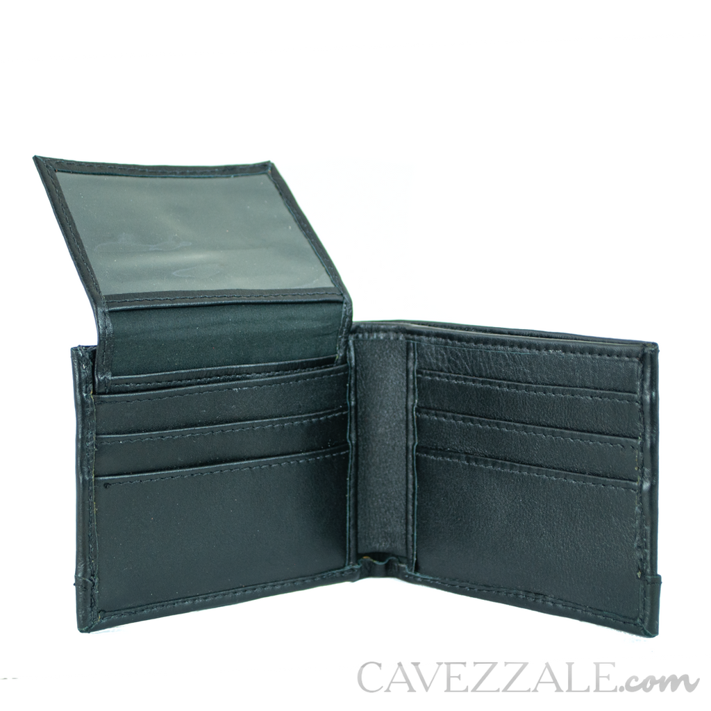 Carteira Couro Masculina Grande Cavezzale Preto 050042