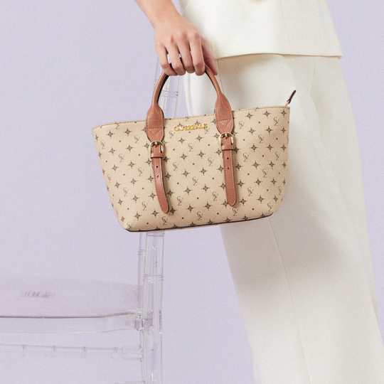 Shopping Bag Média Personnalité Cavezzale Nude/Mousse 105574
