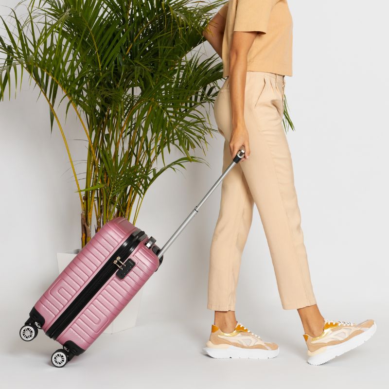 Mala de Viagem Pequena Cavezzale Milano Plus ABS Rose 105204