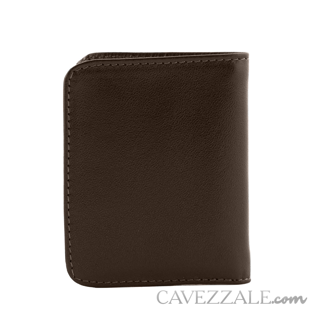 Carteira de Couro Masculina Média Marrom Cavezzale 097514