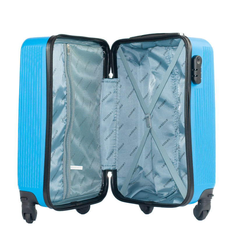 Mala de Bordo Cavezzale com Zíper Antifurto Capri ABS Azul 101716