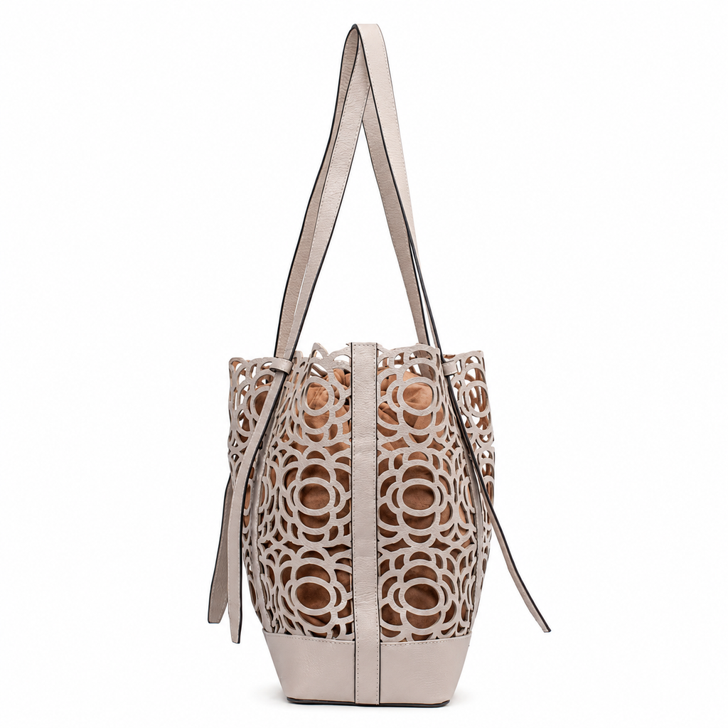 Bolsa de Couro Floter Cavezzale Off White 106059