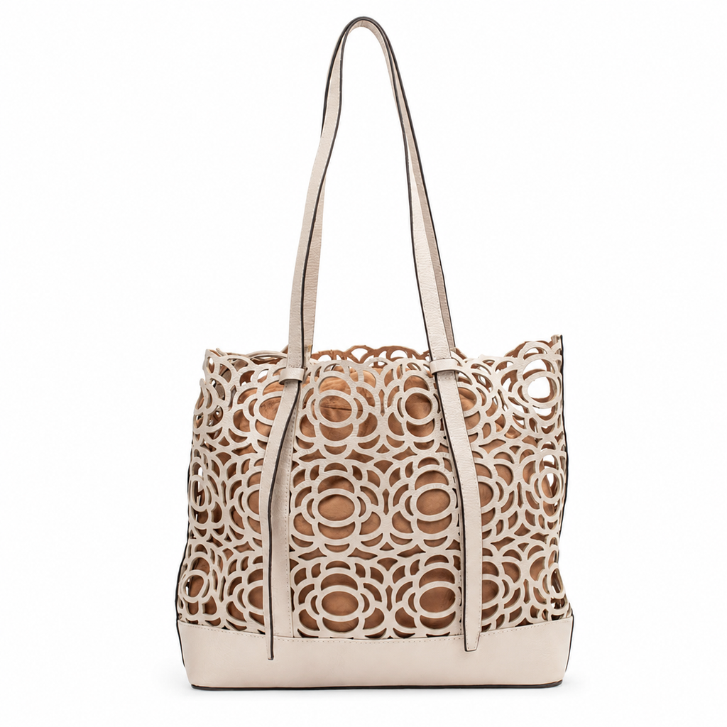 Bolsa de Couro Floter Cavezzale Off White 106059