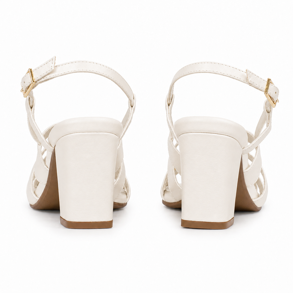 Sandália de Couro Cavezzale Skin Fly Off White 105941