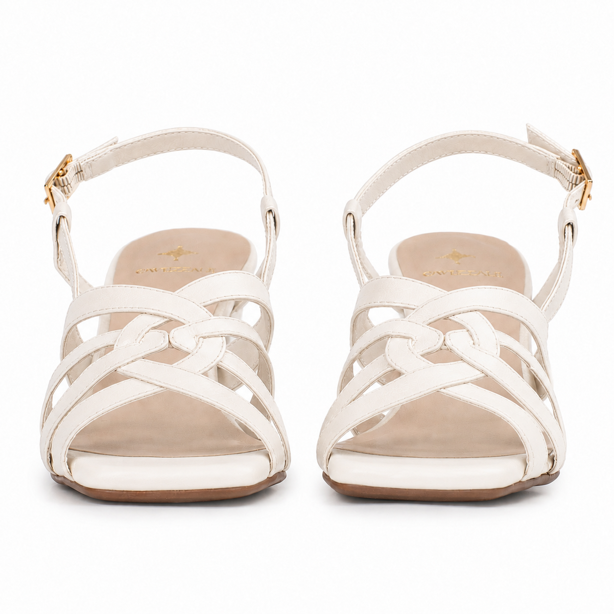 Sandália de Couro Cavezzale Skin Fly Off White 105941