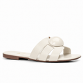 Sandália de Couro Cavezzale Atanado Off White 105949