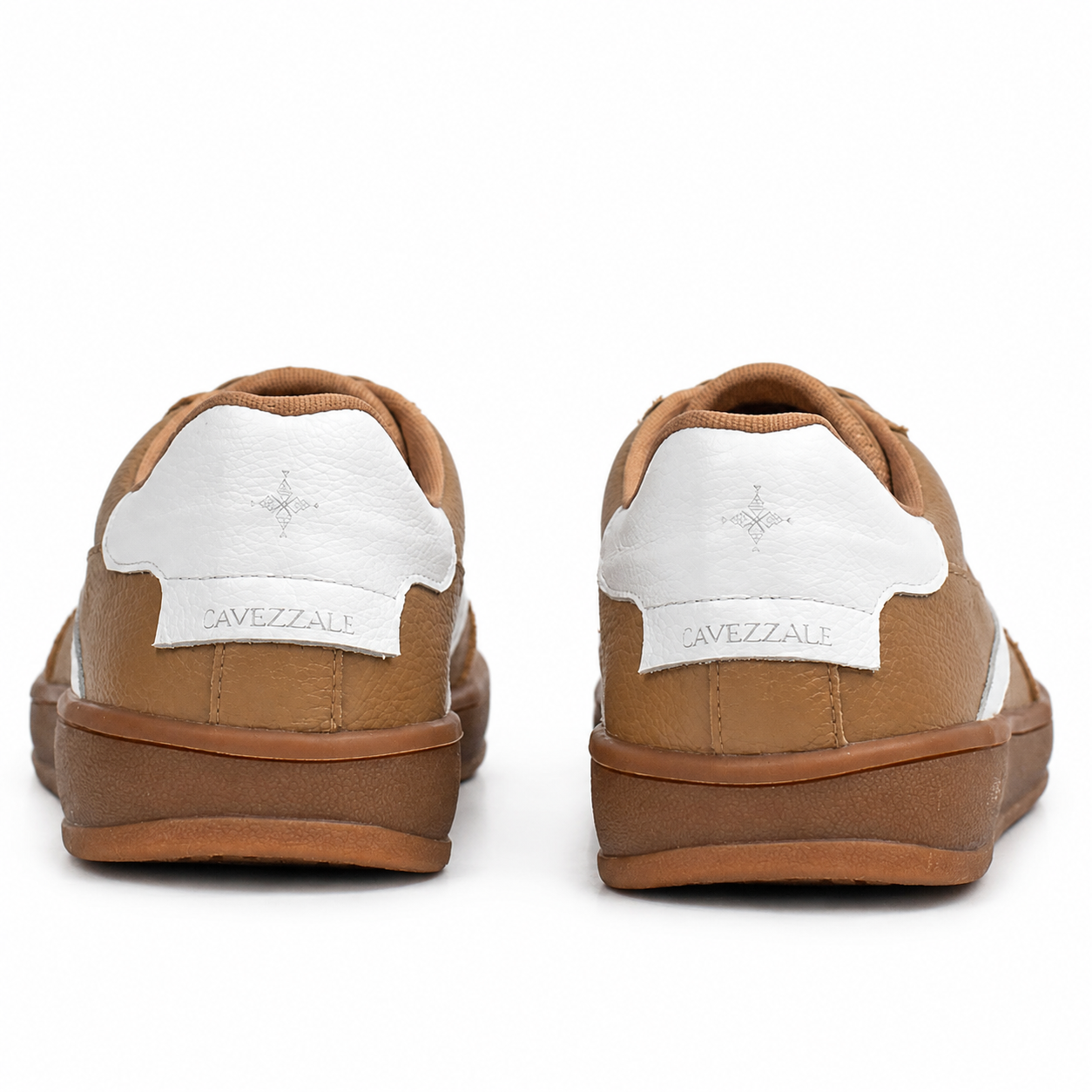 Tênis de Couro Floater Cavezzale Nude/Branco 106005