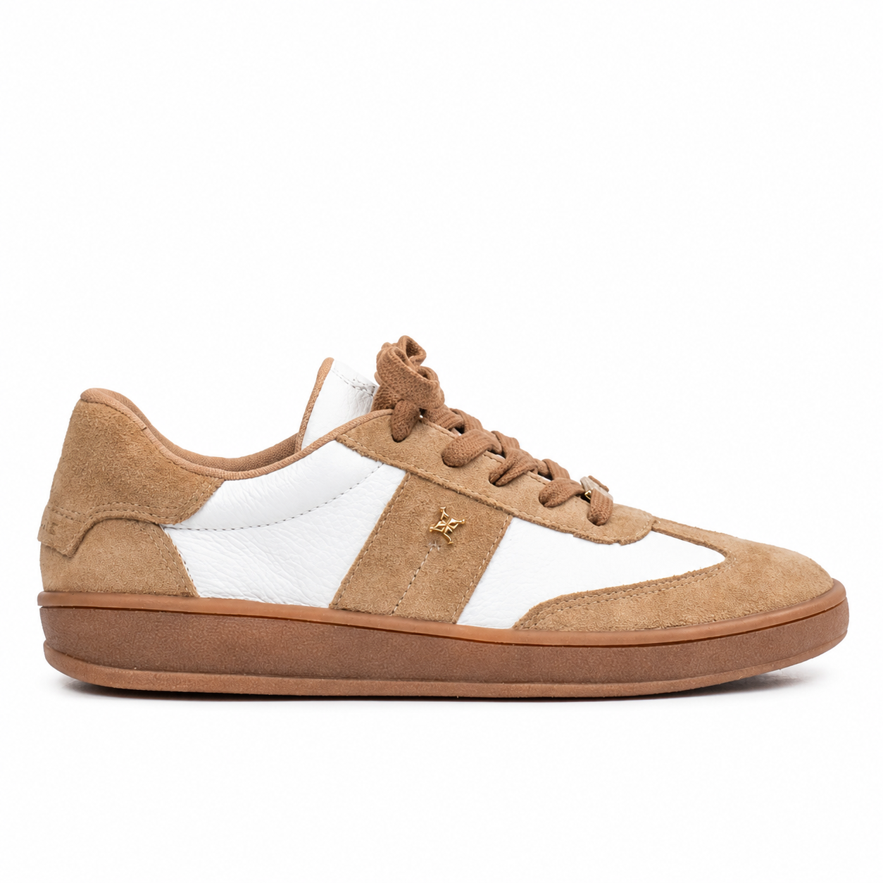 Tênis de Couro Floater Cavezzale Branco/Bege 106003