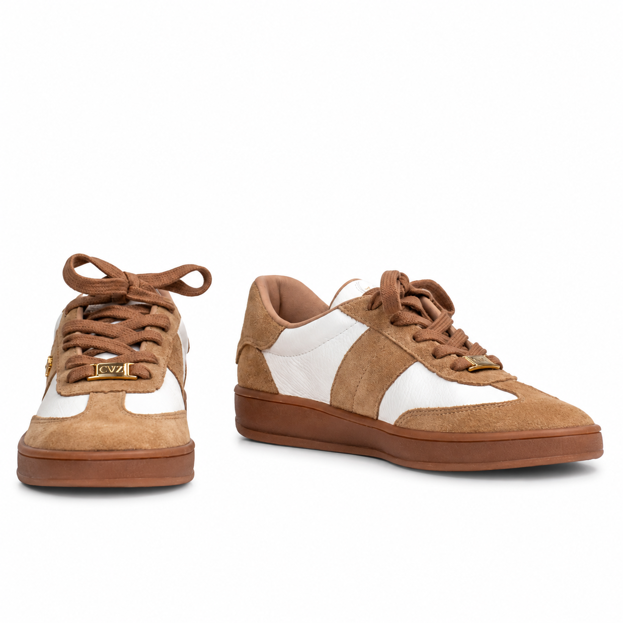 Tênis de Couro Floater Cavezzale Branco/Bege 106003