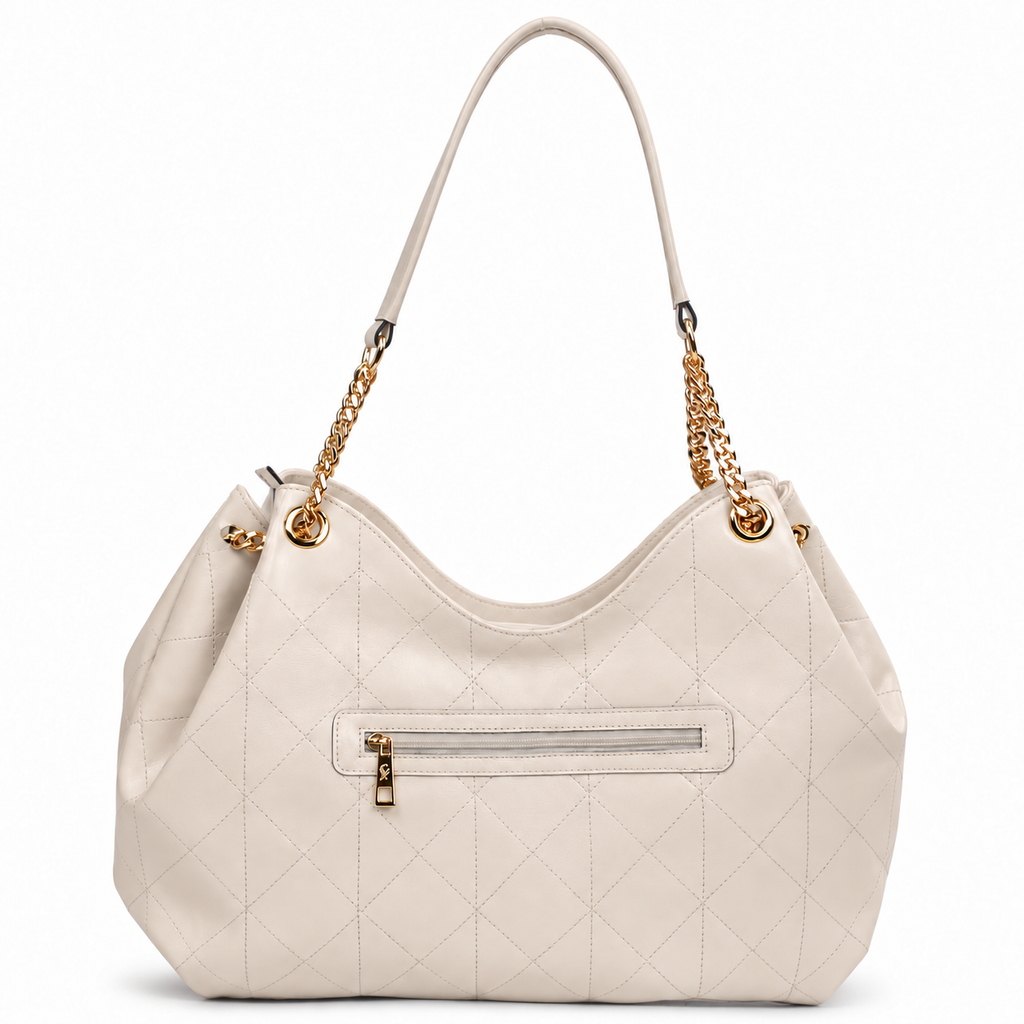 Bolsa Hobo Couro Pecus Cavezzale Marfim 106022