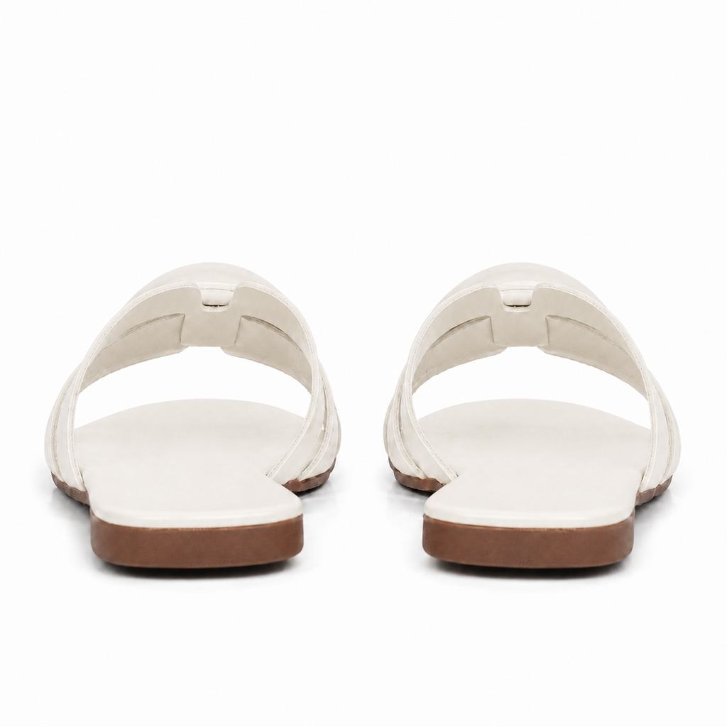 Sandália de Couro Cavezzale Atanado Off White 105949