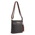 Bolsa Tiracolo Média Personnalite Cavezzale Chocolate/Toffee 104531