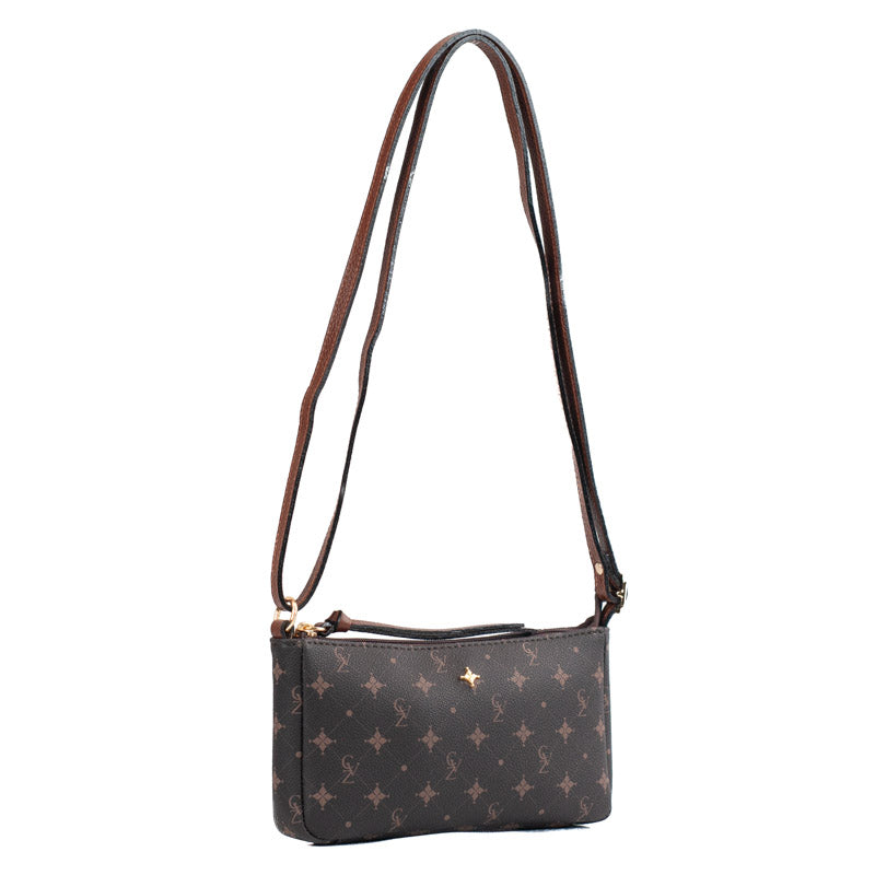 Bolsa Tiracolo Pequena Cavezzale Personnalité Chocolate/Toffe 104824