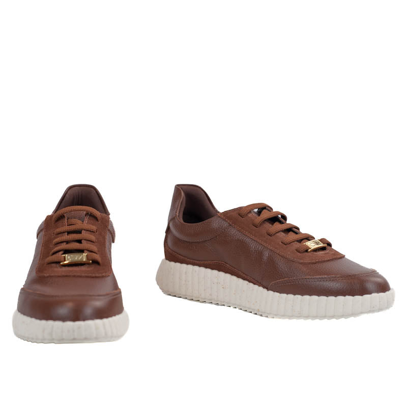 Tênis de Couro Floter Cavezzale Brown 105877