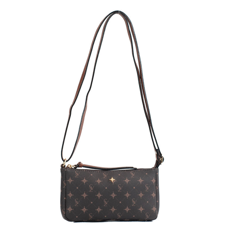 Bolsa Tiracolo Pequena Cavezzale Personnalité Chocolate/Toffe 104824