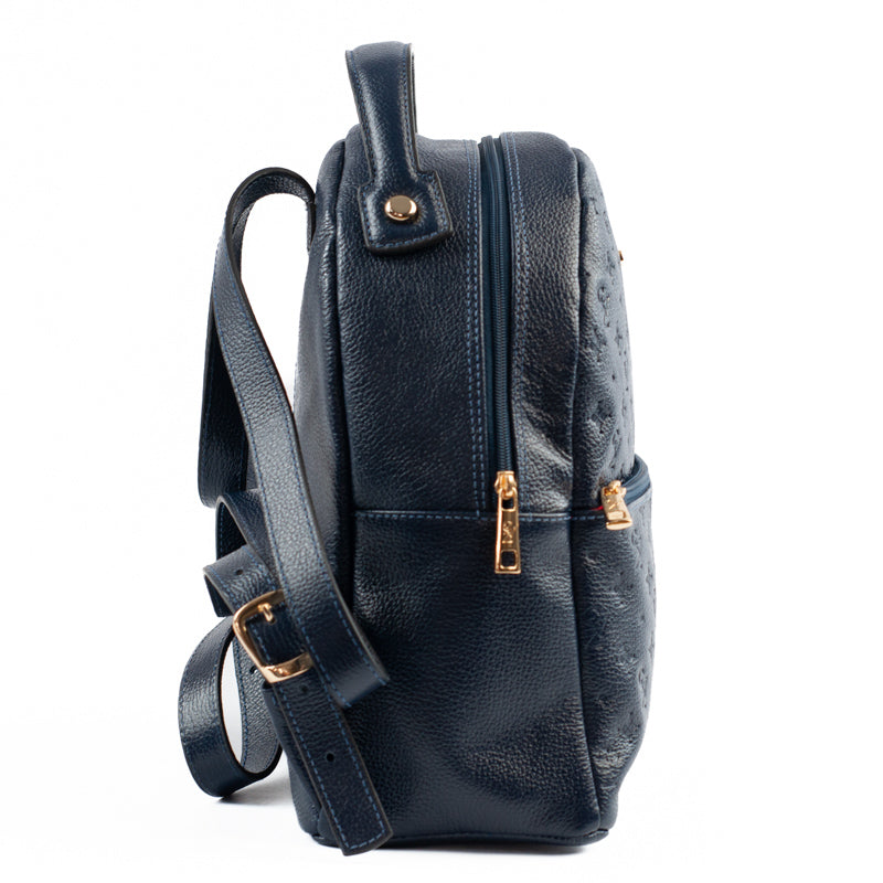 Mochila de Couro Cavezzale Marinho 105046