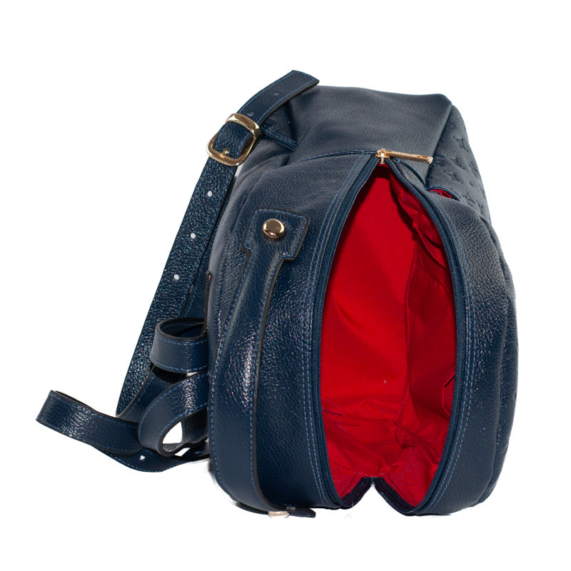 Mochila de Couro Cavezzale Marinho 105046