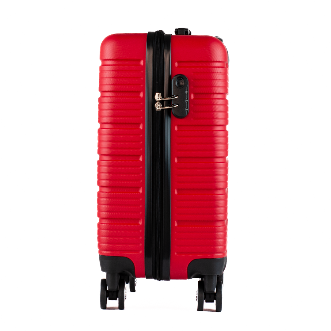 Mala de Bordo 10 Kg ABS 4 Rodas Antifurto Cavezzale Sorrento Plus Vermelho 105130