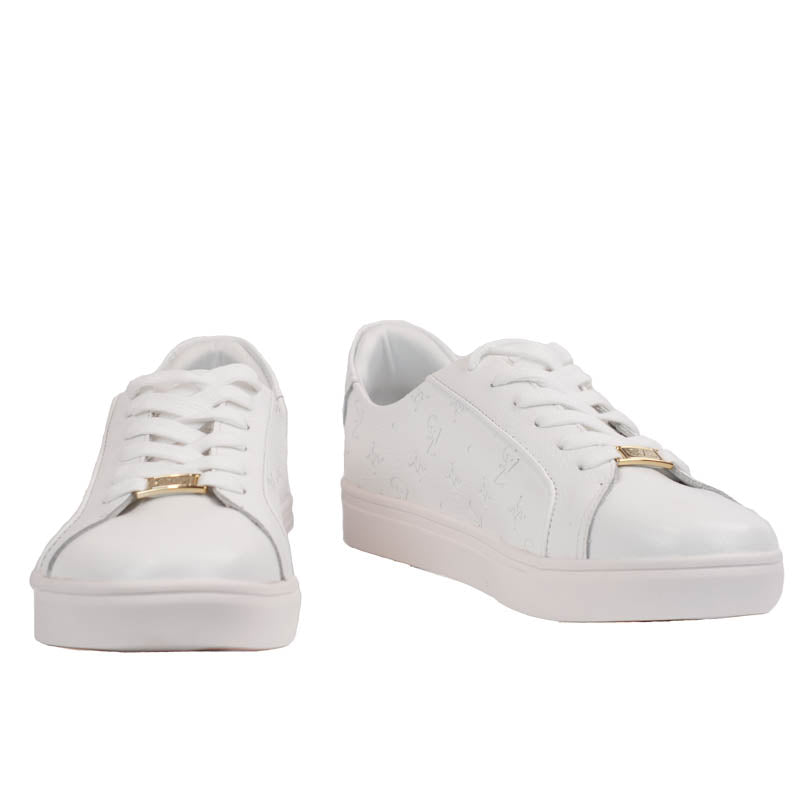 Tênis de Couro Cavezzale Floter Monograma Branco 105878