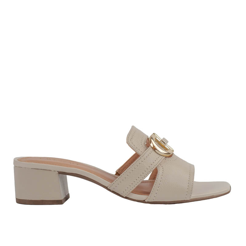 Tamanco de Couro Cavezzale Off White 105420