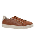 Tênis de Couro Cavezzale Floter Monograma Caramelo/Off White 105879