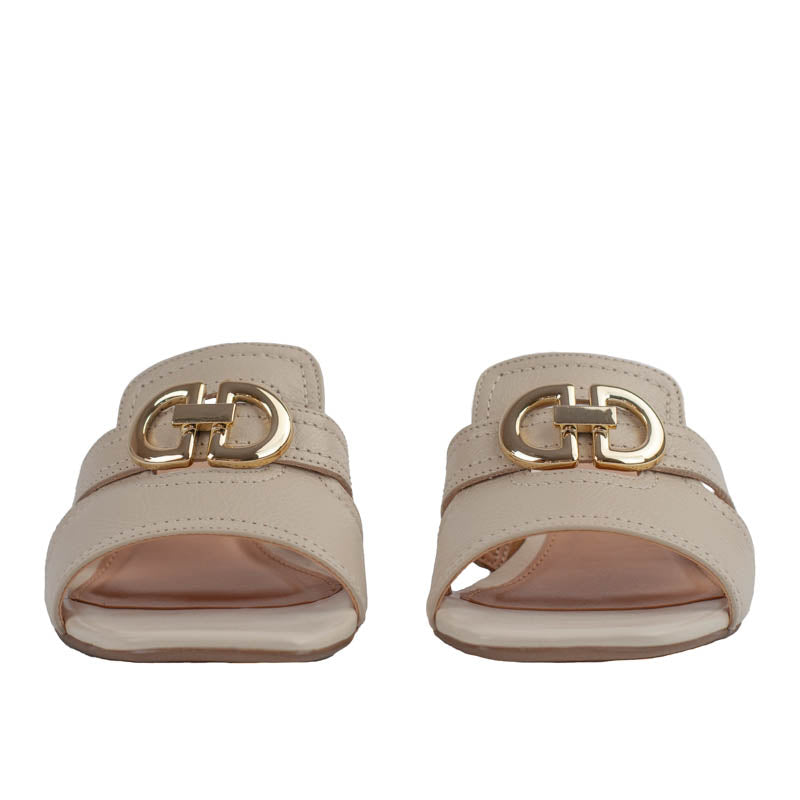 Tamanco de Couro Cavezzale Off White 105420