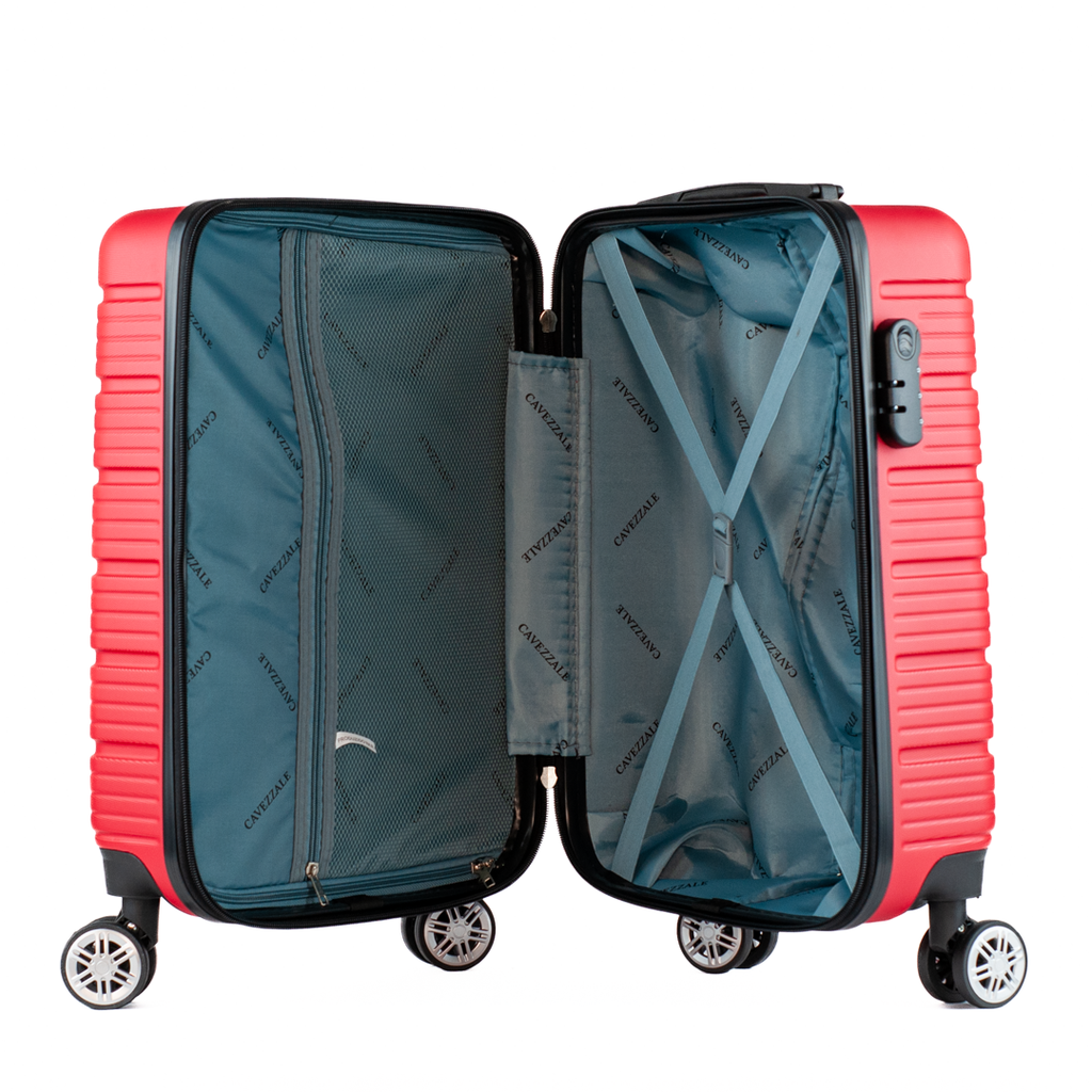 Mala de Bordo 10 Kg ABS 4 Rodas Antifurto Cavezzale Sorrento Plus Vermelho 105130