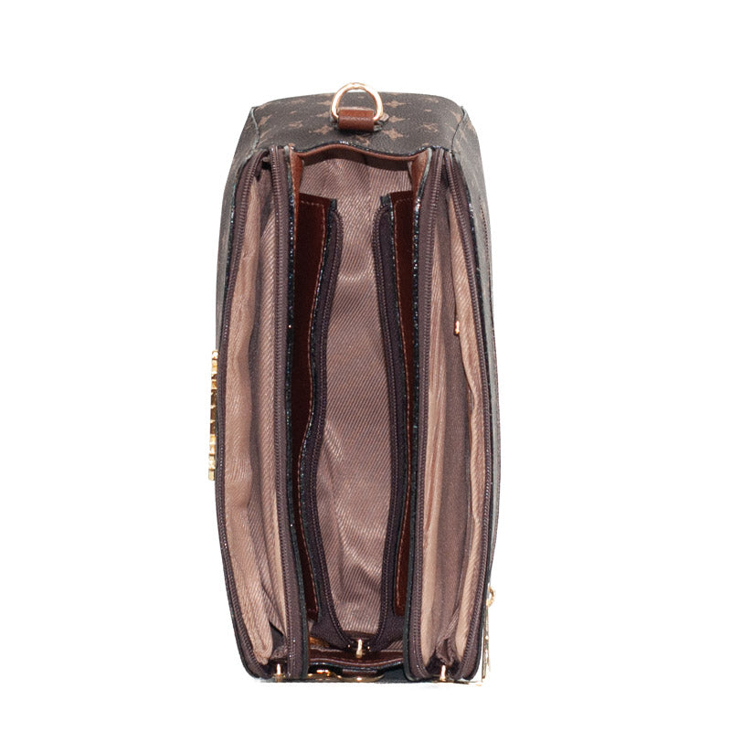 Bolsa Tiracolo Personnalité Cavezzale Chocolate/Toffee 105900