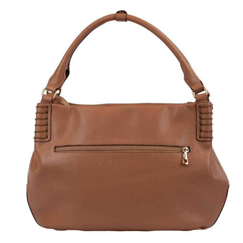 Bolsa Hobo de Couro Soft Cavezzale Caramelo 105883
