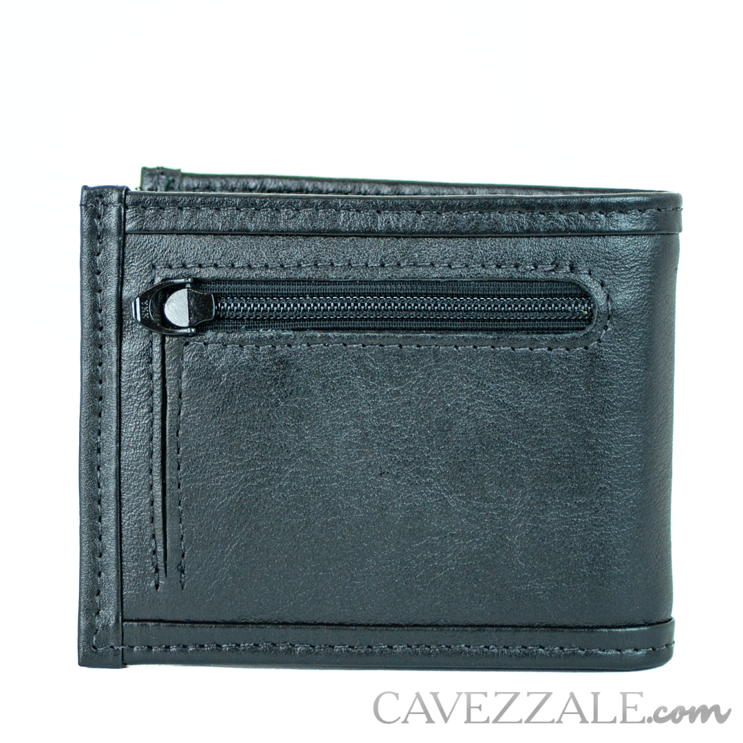 Carteira Couro Masculina Grande Cavezzale Preto 050040